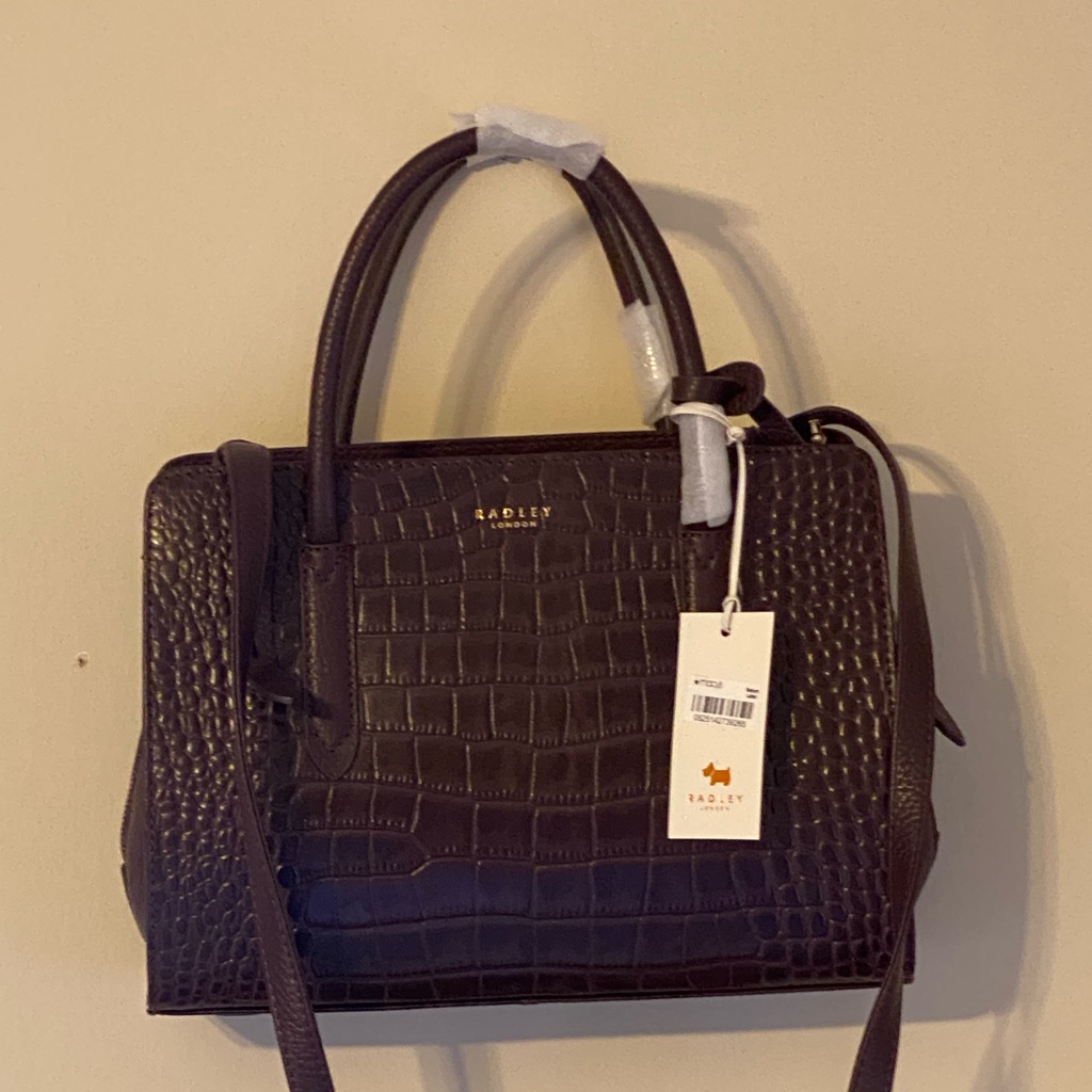 Radley London Handbags Charcoal.Double Handles, Adjustable Strap, T